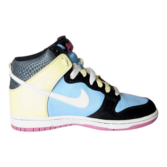 NIKE Dunk High 'High Powder Blue Lemon' Sneakers Size 10 - Picture 7 of 9